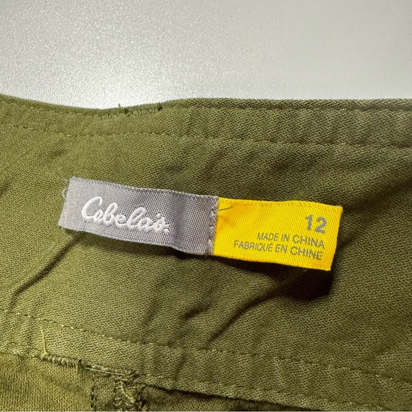 Cabela's Pants Straight Leg High Waist Forest Green Size 12 NEW! - Picture 10 of 16